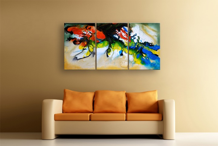 B181 - 72" 72" FRAMED ORIGINAL MODERN ART ABSTRACT OIL PAINTING