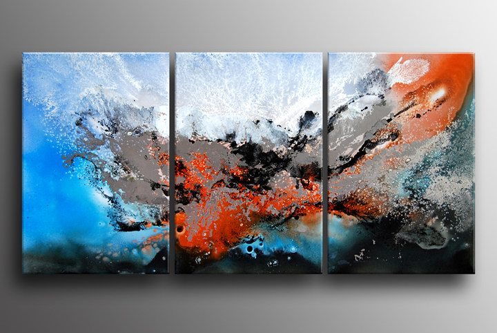 B186 - 72" FRAMED abstract art gallery ORIGINAL oil PAINTING 