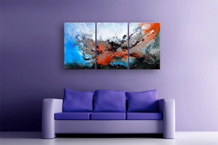 B186 - 72" 72" FRAMED ORIGINAL MODERN ART ABSTRACT OIL PAINTING