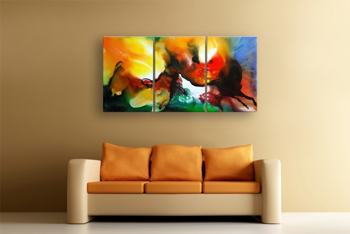 B187 - 72" 72" FRAMED ORIGINAL MODERN ART ABSTRACT OIL PAINTING