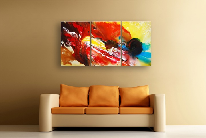 B189 - 72" 72" FRAMED ORIGINAL MODERN ART ABSTRACT OIL PAINTING