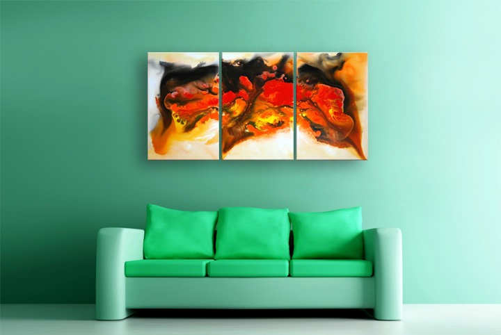 B193 - 72" 72" FRAMED ORIGINAL MODERN ART ABSTRACT OIL PAINTING