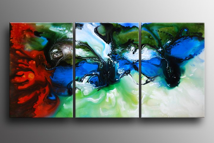 B195 - 72" FRAMED abstract art gallery ORIGINAL oil PAINTING 