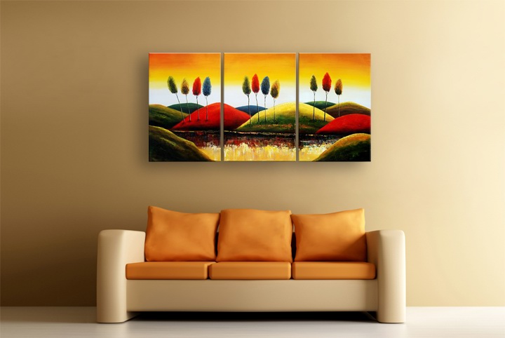 B246 - 72" FRAMED ORIGINAL MODERN ABSTRACT ART OIL PAINTING