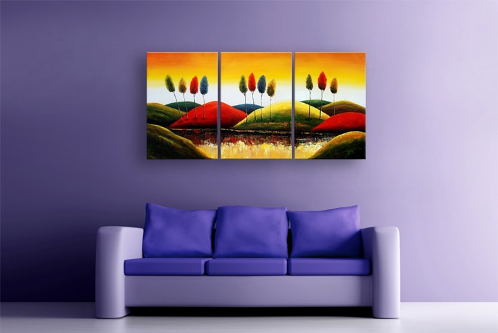 B246 - 72" FRAMED ORIGINAL MODERN ABSTRACT ART OIL PAINTING