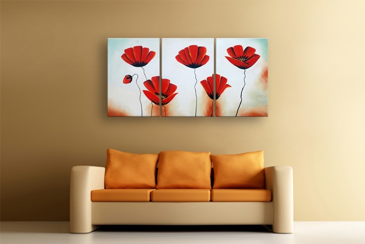B256 - 72" FRAMED ORIGINAL MODERN ABSTRACT ART OIL PAINTING