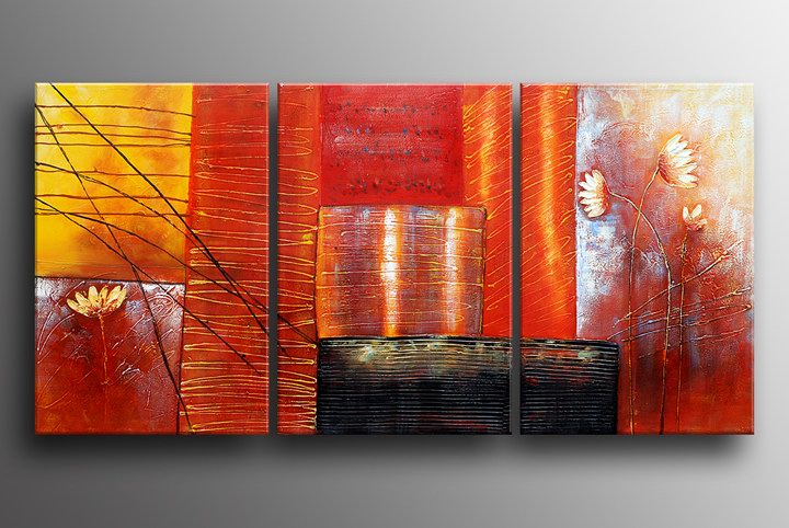 B268 - 72" FRAMED ORIGINAL MODERN ABSTRACT ART OIL PAINTING