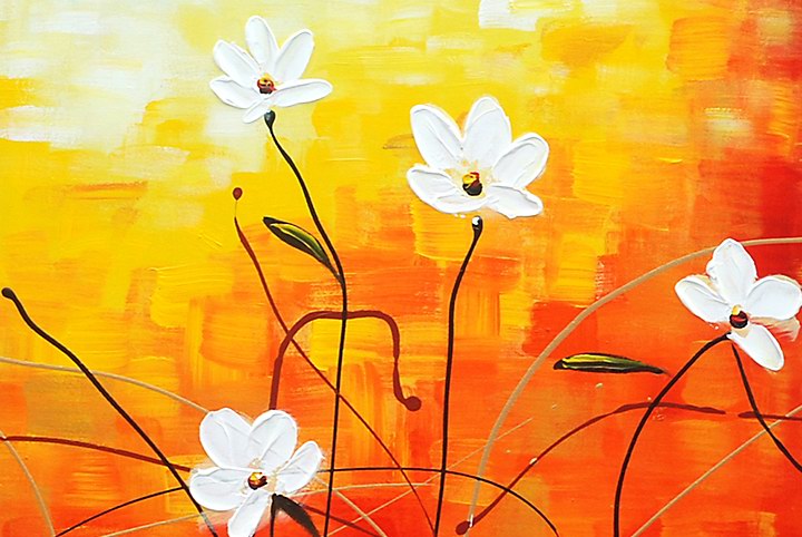 B271 - 72" FRAMED ORIGINAL MODERN ABSTRACT ART OIL PAINTING