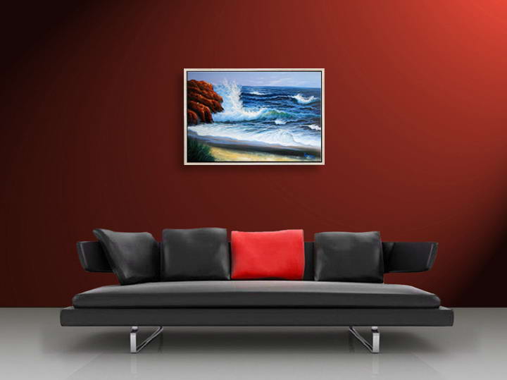 D032 - 37" FRAMED vincent van gogh sunflowers Art OIL PAINTING