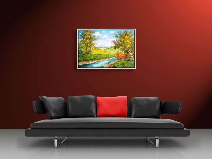 D172 - 37" FRAMED vincent van gogh sunflowers Art OIL PAINTING