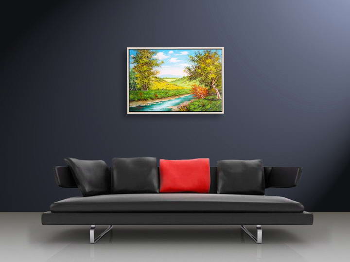 D172 - 37" FRAMED vincent van gogh sunflowers Art OIL PAINTING