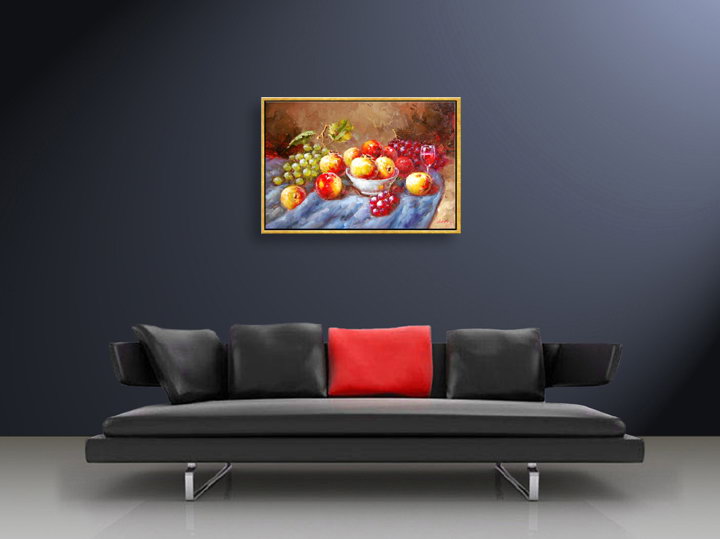 D324 - 37" FRAMED vincent van gogh sunflowers Art OIL PAINTING