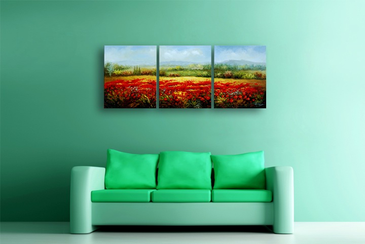 D6 - 60" FRAMED ORIGINAL MODERN ABSTRACT ART OIL PAINTING