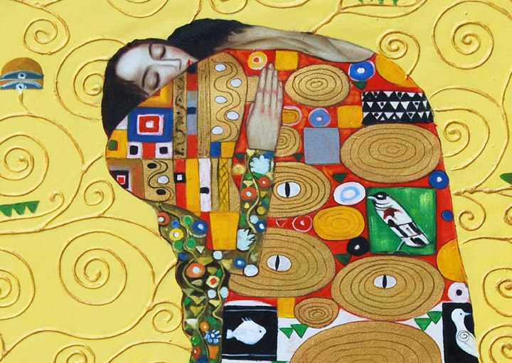 H5 - 37" HAND PAINTED Human body art Stunning ART OIL PAINTING