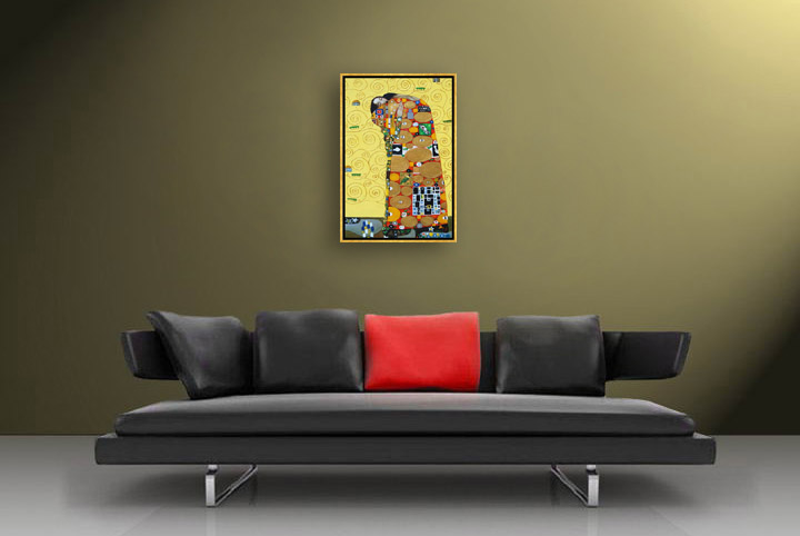 H5 - 37" HAND PAINTED Human body art Stunning ART OIL PAINTING
