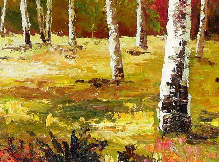 HB2037 - 25x37" FRAMED ORIGINAL ART Landscape OIL PAINTING