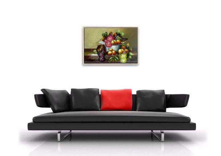 HB2148 - 25x37" FRAMED ABSTRACT MODERN ART Landscape OIL PAINTING