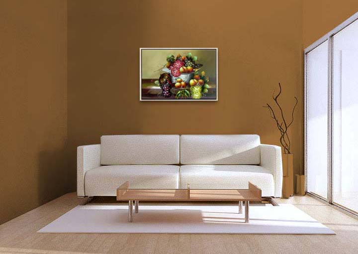 HB2148 - 25x37" FRAMED ABSTRACT MODERN ART Landscape OIL PAINTING