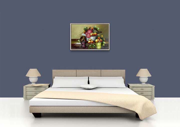 HB2148 - 25x37" FRAMED ABSTRACT MODERN ART Landscape OIL PAINTING