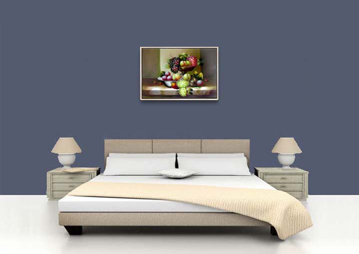 HB2151 - 25x37" FRAMED ABSTRACT MODERN ART Landscape OIL PAINTING