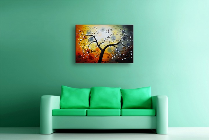 K31 - 24x36" ORIGINAL ABSTRACT MODERN ART Palette Knife Oil Painting