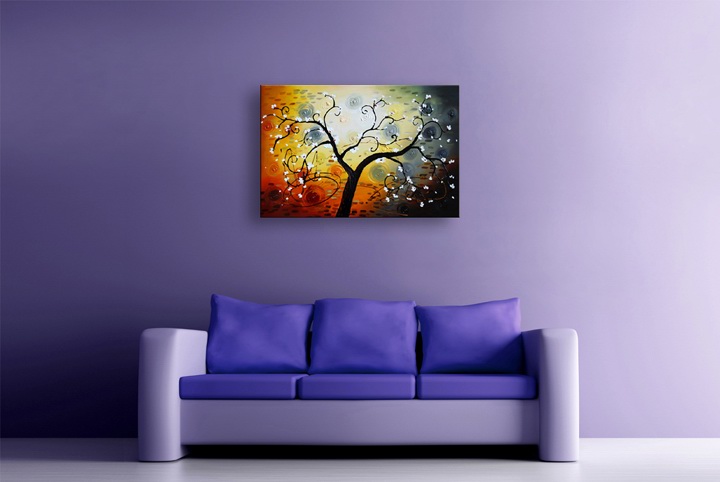 K31 - 24x36" ORIGINAL ABSTRACT MODERN ART Palette Knife Oil Painting