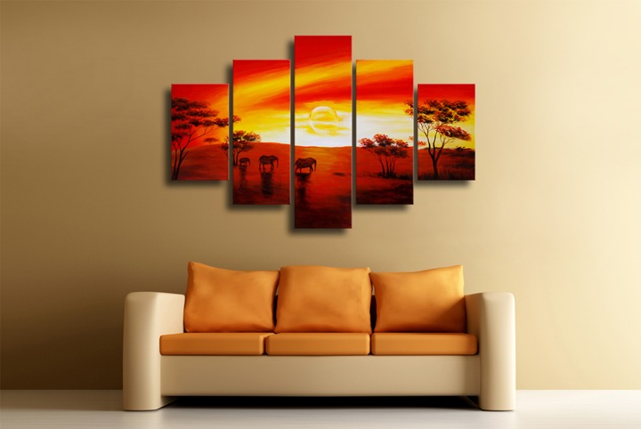 K74 - 59" FRAMED ORIGINAL MODERN ABSTRACT ART OIL PAINTING
