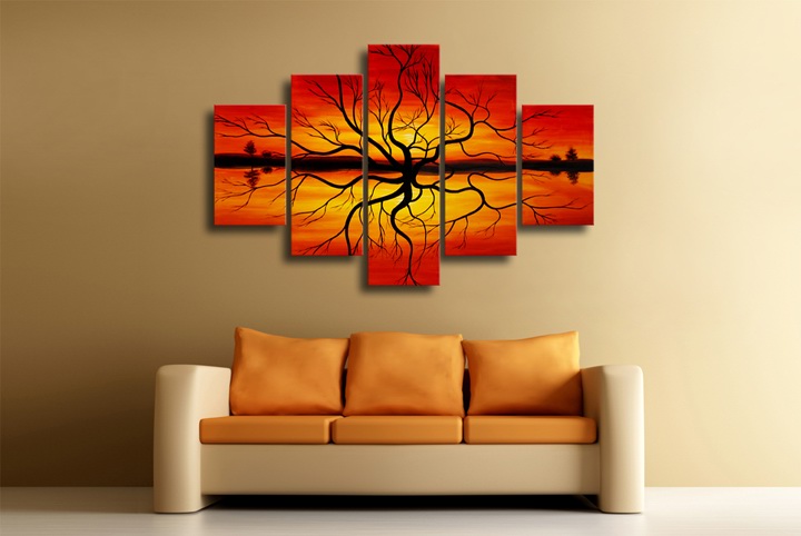K76 - 59" FRAMED ORIGINAL MODERN ABSTRACT ART OIL PAINTING