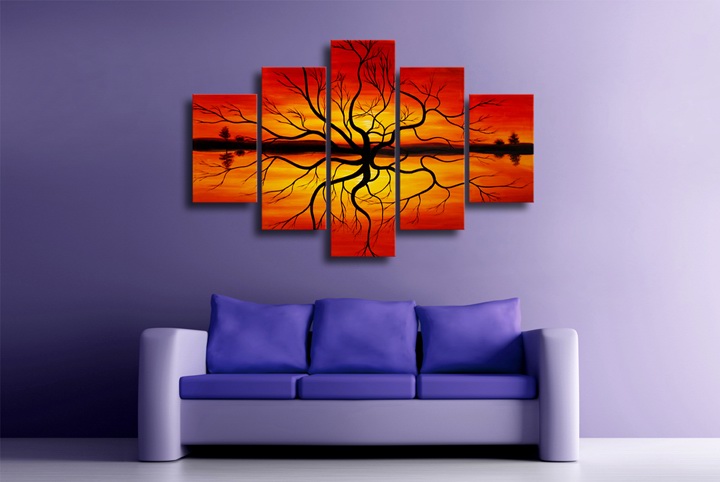 K76 - 59" FRAMED ORIGINAL MODERN ABSTRACT ART OIL PAINTING