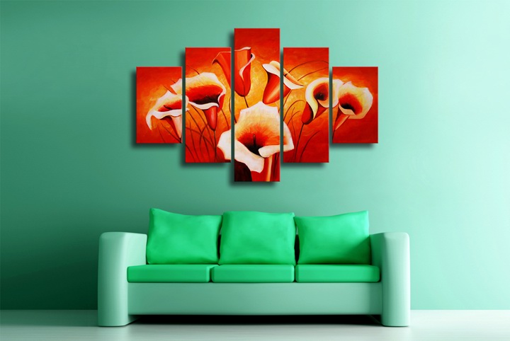 K86 - 59" FRAMED ORIGINAL MODERN ABSTRACT ART OIL PAINTING