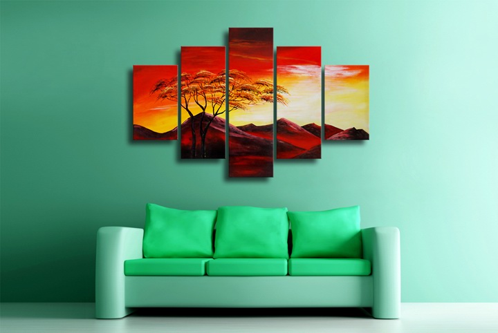 K89 - 59" FRAMED ORIGINAL MODERN ABSTRACT ART OIL PAINTING