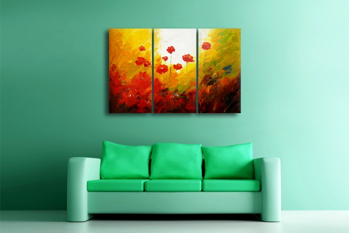 P100 - 60" FRAMED ORIGINAL MODERN ABSTRACT ART OIL PAINTING