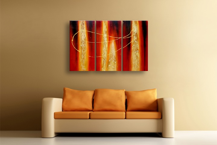 P101 - 60" FRAMED ORIGINAL MODERN ABSTRACT ART OIL PAINTING