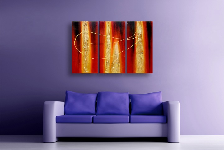 P101 - 60" FRAMED ORIGINAL MODERN ABSTRACT ART OIL PAINTING