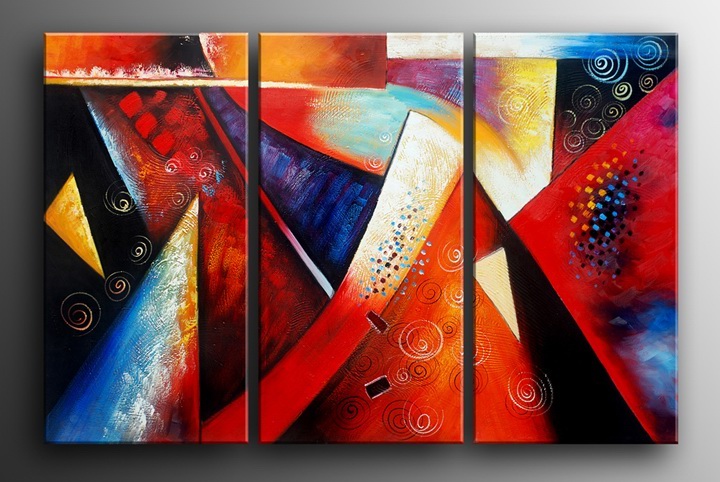P118 - 60" FRAMED ORIGINAL MODERN ABSTRACT ART OIL PAINTING