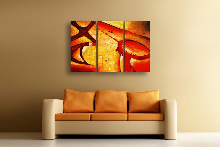 P21 - 60" FRAMED ORIGINAL MODERN ABSTRACT ART OIL PAINTING