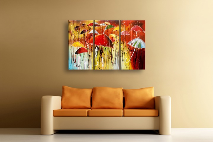 P47 - 60" FRAMED ORIGINAL MODERN ABSTRACT ART OIL PAINTING