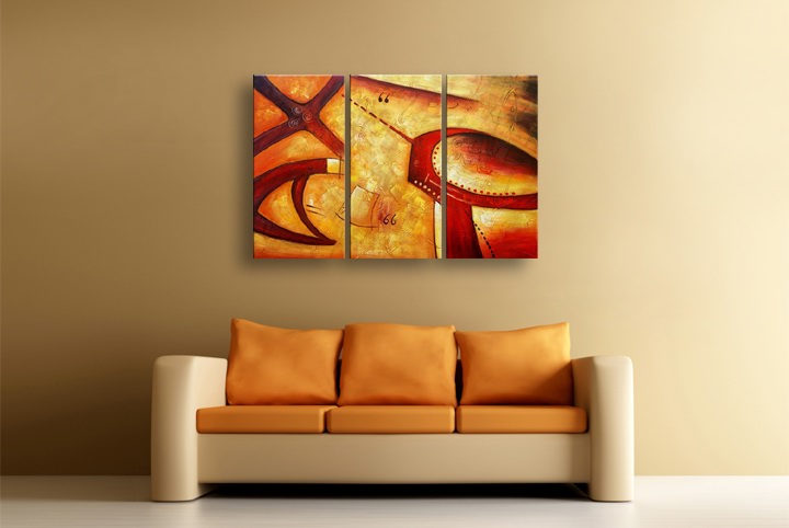 P48 - 60" FRAMED ORIGINAL MODERN ABSTRACT ART OIL PAINTING
