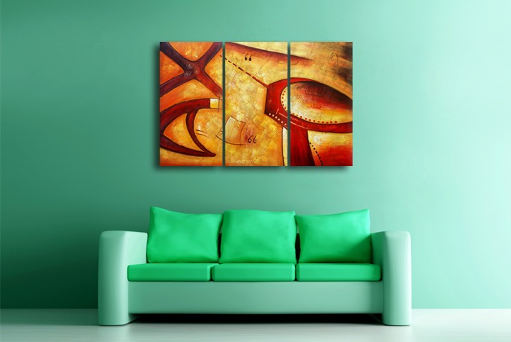 P48 - 60" FRAMED ORIGINAL MODERN ABSTRACT ART OIL PAINTING