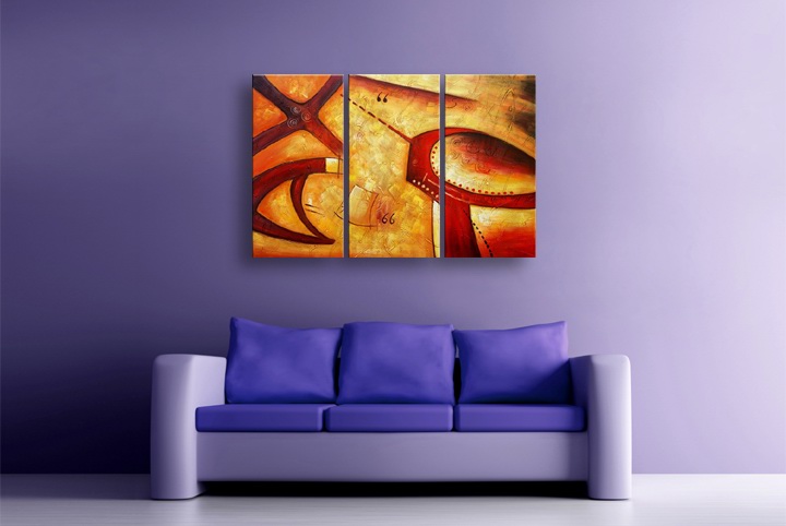 P48 - 60" FRAMED ORIGINAL MODERN ABSTRACT ART OIL PAINTING