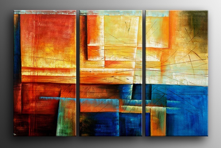 P50 - 60" FRAMED ORIGINAL MODERN ABSTRACT ART OIL PAINTING
