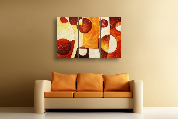 P51 - 60" FRAMED ORIGINAL MODERN ABSTRACT ART OIL PAINTING