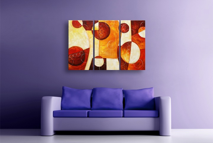 P51 - 60" FRAMED ORIGINAL MODERN ABSTRACT ART OIL PAINTING