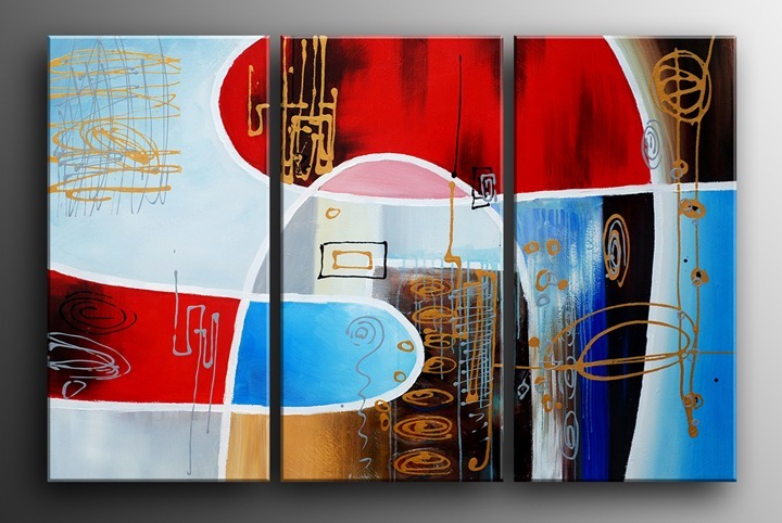 P64 - 60" FRAMED ORIGINAL MODERN ABSTRACT ART OIL PAINTING