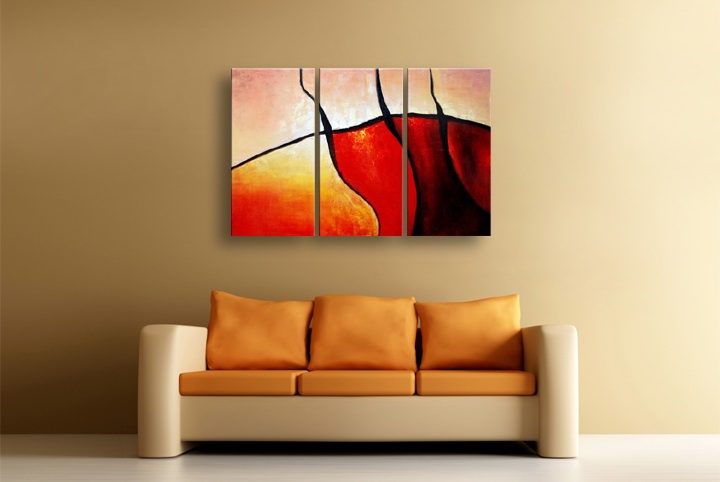 P72 - 60" FRAMED ORIGINAL MODERN ABSTRACT ART OIL PAINTING