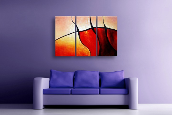 P72 - 60" FRAMED ORIGINAL MODERN ABSTRACT ART OIL PAINTING