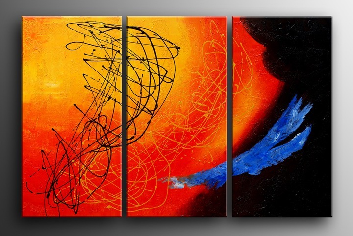 P78 - 60" FRAMED ORIGINAL MODERN ABSTRACT ART OIL PAINTING