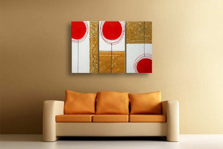 P79 - 60" FRAMED ORIGINAL MODERN ABSTRACT ART OIL PAINTING