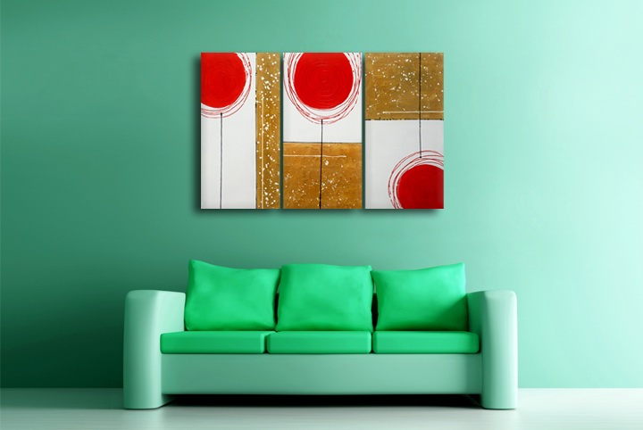 P79 - 60" FRAMED ORIGINAL MODERN ABSTRACT ART OIL PAINTING