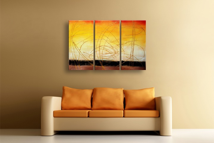 P86 - 60" FRAMED ORIGINAL MODERN ABSTRACT ART OIL PAINTING